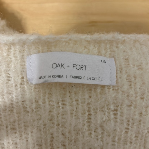 Oak + Fort Cream Cardigan - Picture 4 of 5